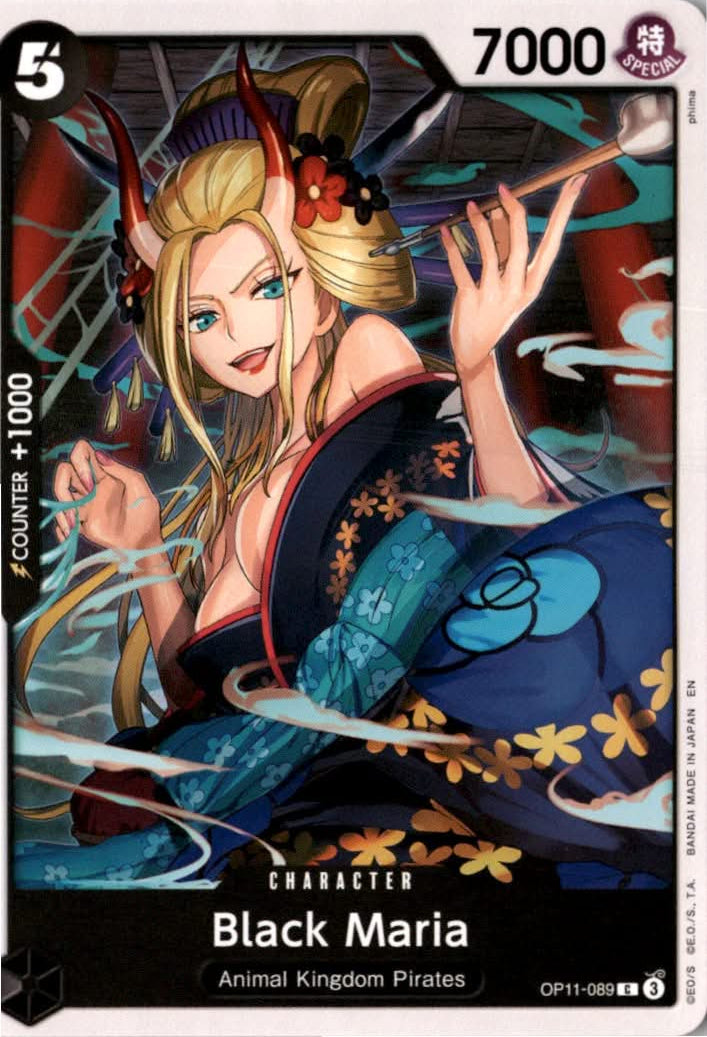 Black Maria #OP11-089 - A Fist of Divine Speed - One Piece Card Game - Common - Near Mint