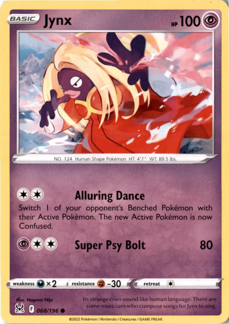 Jynx #068/196 - Lost Origin - Pokemon - Common - Near Mint