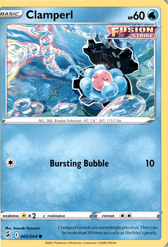 Clamperl #65/264 - Fusion Strike - Pokemon - Common - Near Mint