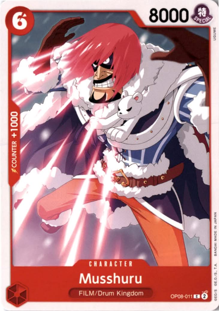 Musshuru #OP08-011 - Two Legends - One Piece Card Game - Common - Near Mint