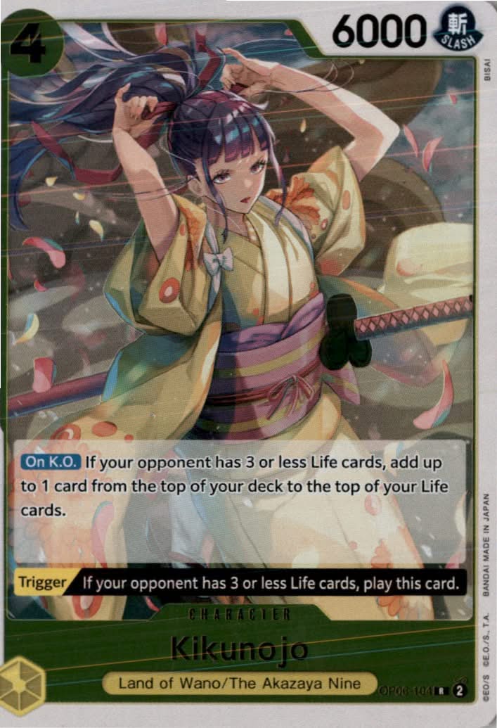 Kikunojo #OP06-104 - Wings of the Captain - One Piece Card Game - Rare - Near Mint