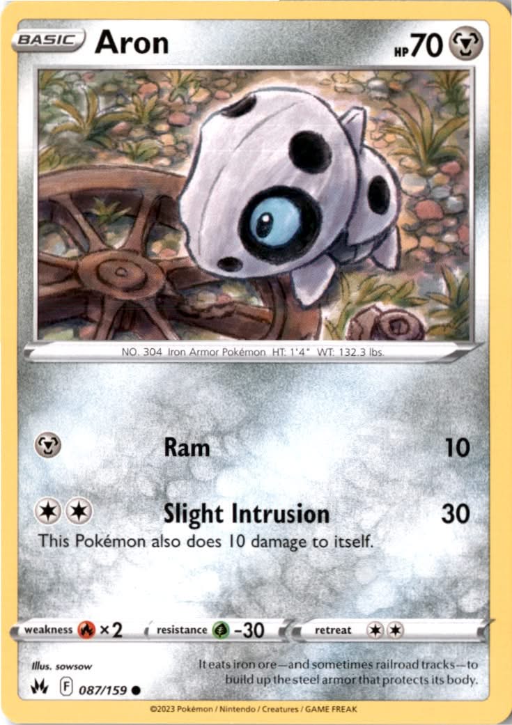 Aron #087/159 - Crown Zenith - Pokemon - Common - Near Mint