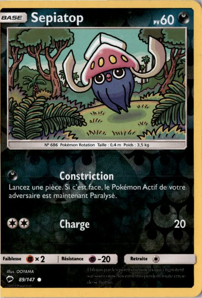 Inkay #89/147 - Burning Shadows - Pokemon - Common - Near Mint