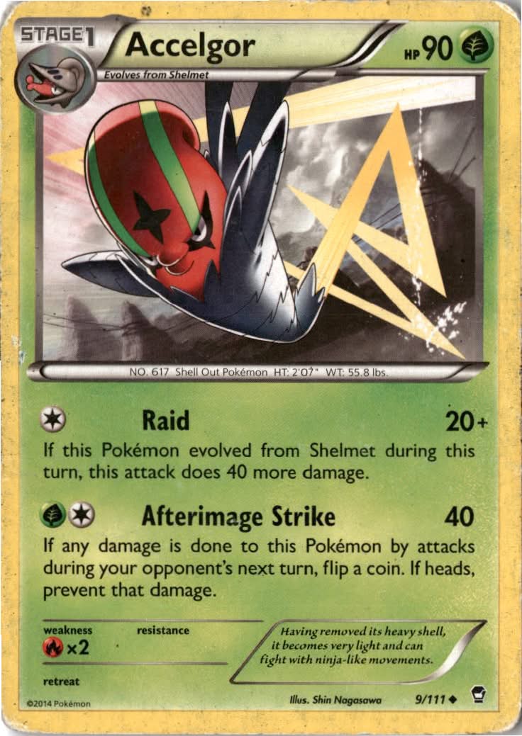 Accelgor #9/111 - Furious Fists - Pokemon - Uncommon - Moderately Played
