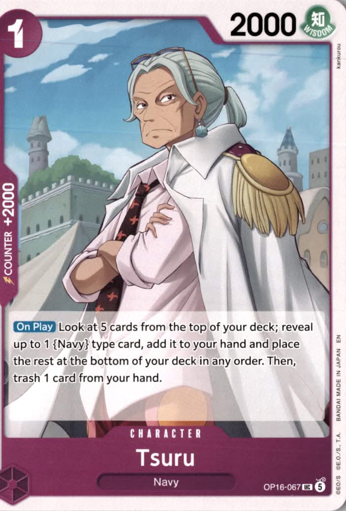 Tsuru #OP16-067 - The Time of Battle - One Piece Card Game - Uncommon - Near Mint