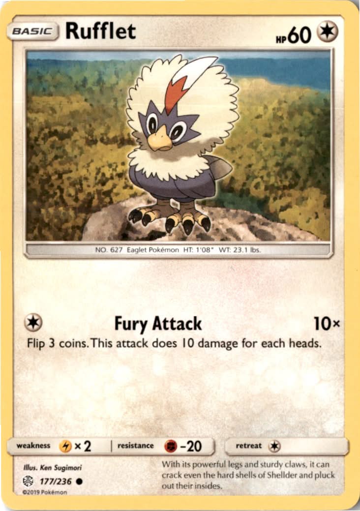 Rufflet #177/236 - Cosmic Eclipse - Pokemon - Common - Near Mint