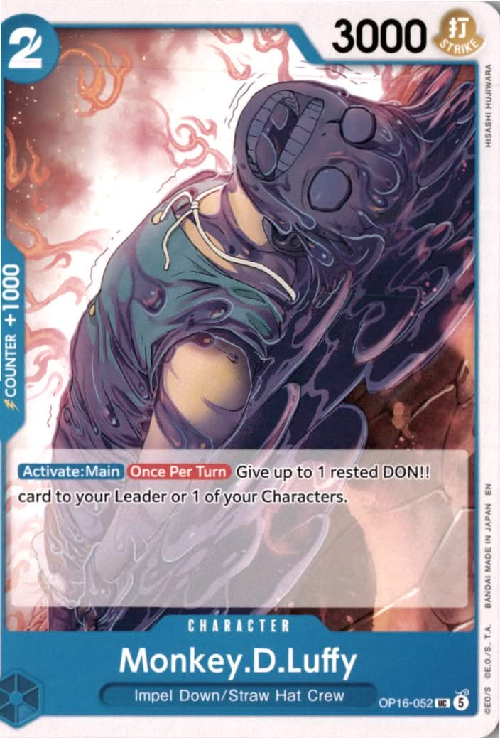 Monkey.D.Luffy #OP16-052 - The Time of Battle - One Piece Card Game - Uncommon - Near Mint