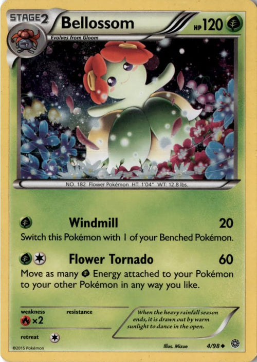 Bellossom #4/98 - Ancient Origins - Pokemon - Uncommon - Lightly Played