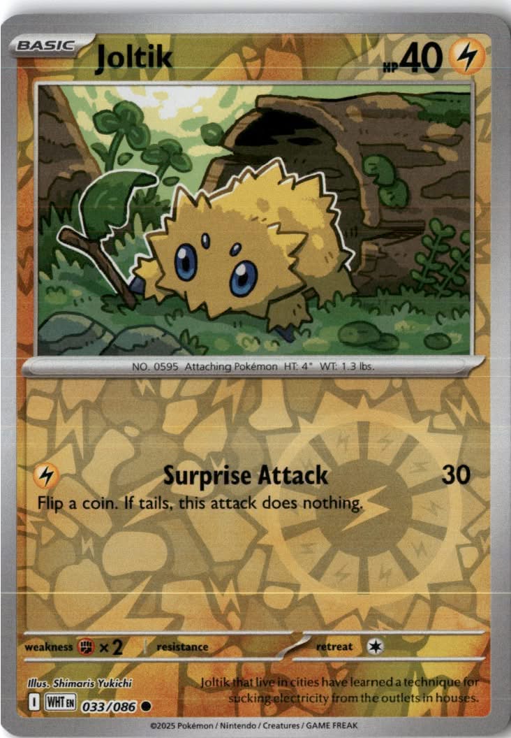 Joltik #033/86 - White Flare - Pokemon - Common - Near Mint