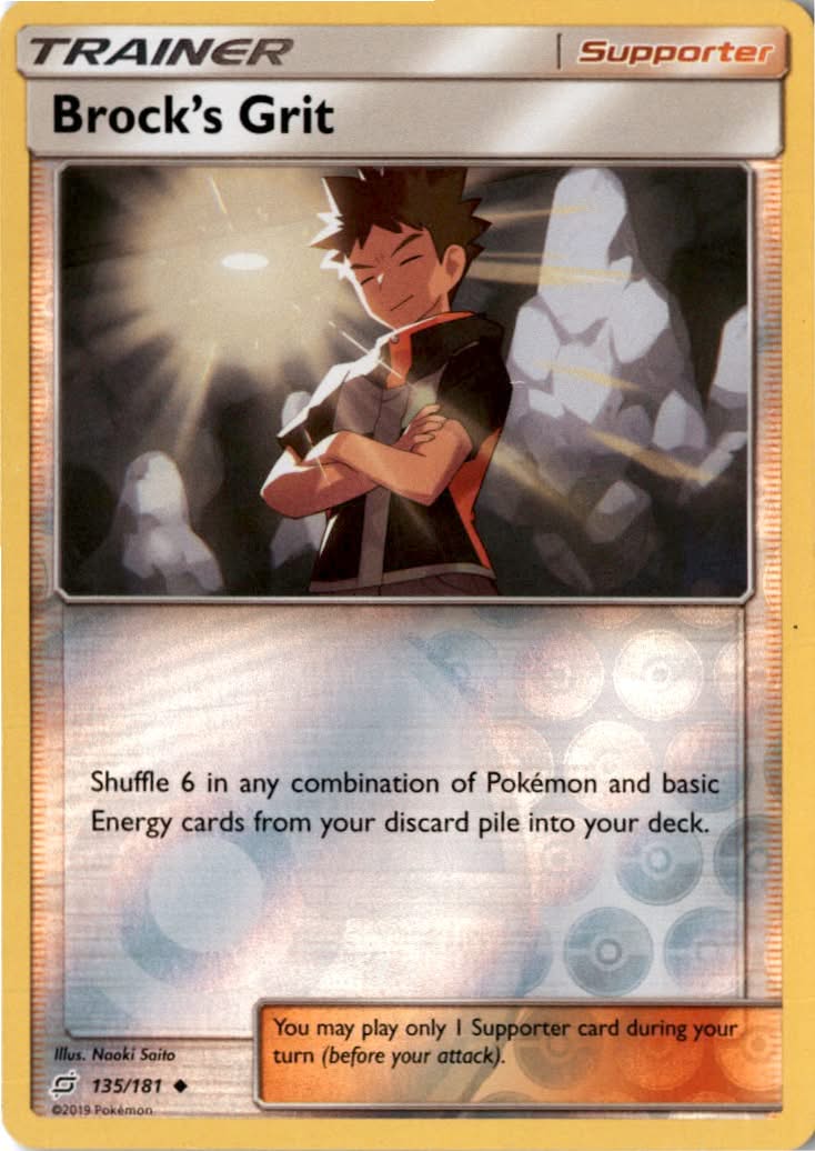 Brock’s Grit #135/181 - Team Up - Pokemon - Uncommon - Near Mint
