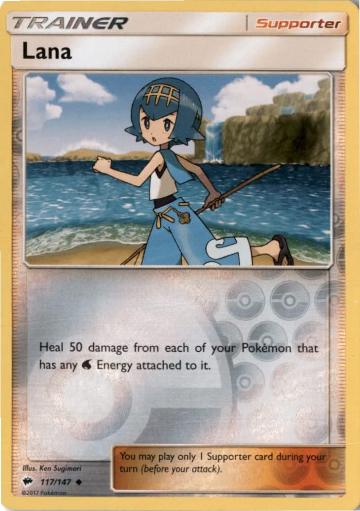 Lana #117/147 - Burning Shadows - Pokemon - Uncommon - Near Mint