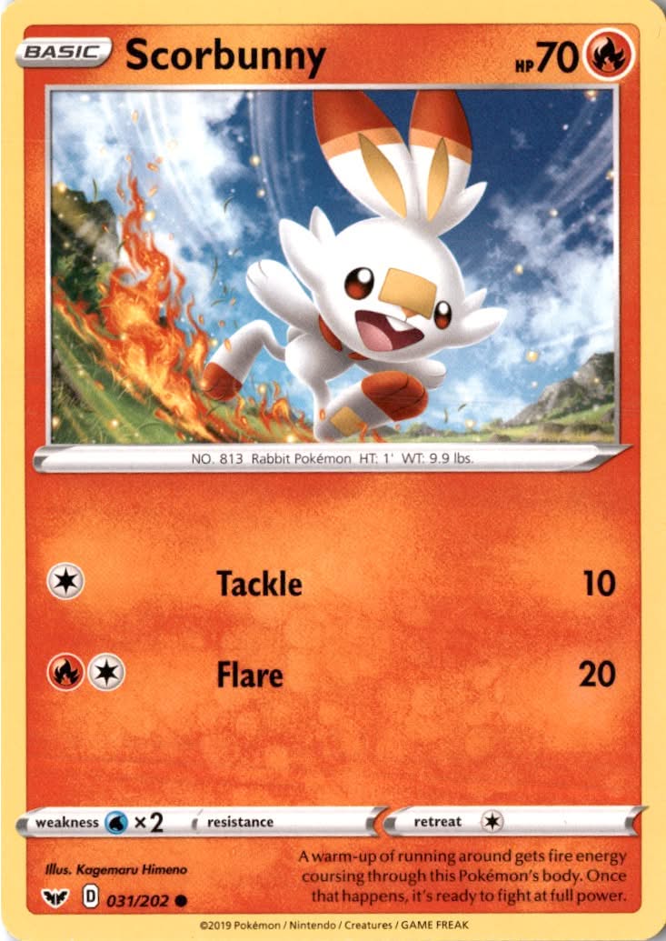 Scorbunny (Library Exclusive) #031/202 - Miscellaneous Cards & Products - Pokemon - Common - Near Mint