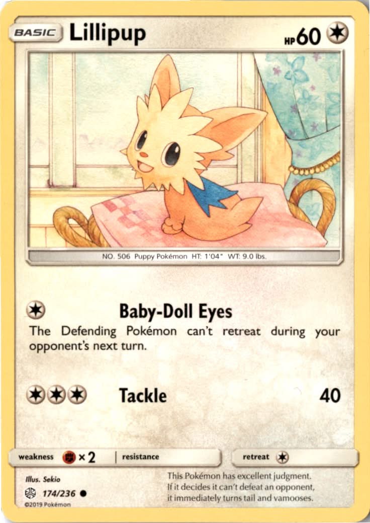 Lillipup #174/236 - Cosmic Eclipse - Pokemon - Common - Near Mint