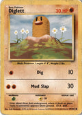 Diglett (Shadowless) #47/102 - Base Set - Pokemon - Common - Moderately Played