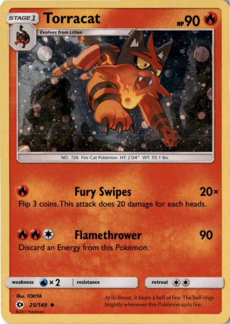 Torracat #25/149 - Sun & Moon - Pokemon - Uncommon - Lightly Played