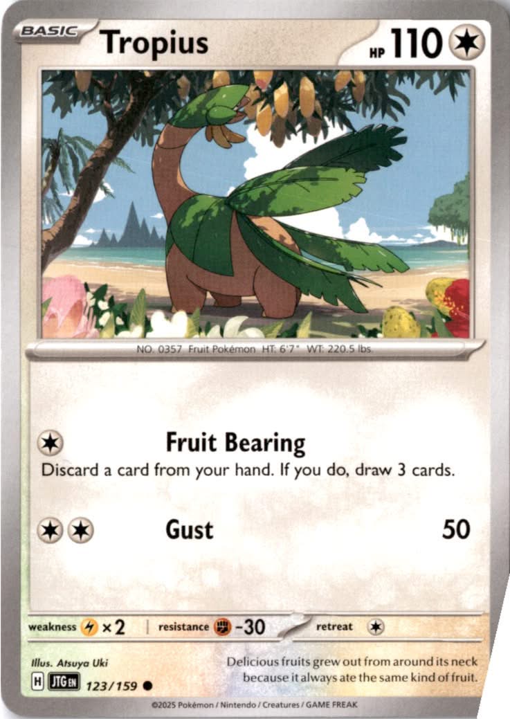 Tropius #123/159 - Journey Together - Pokemon - Common - Near Mint