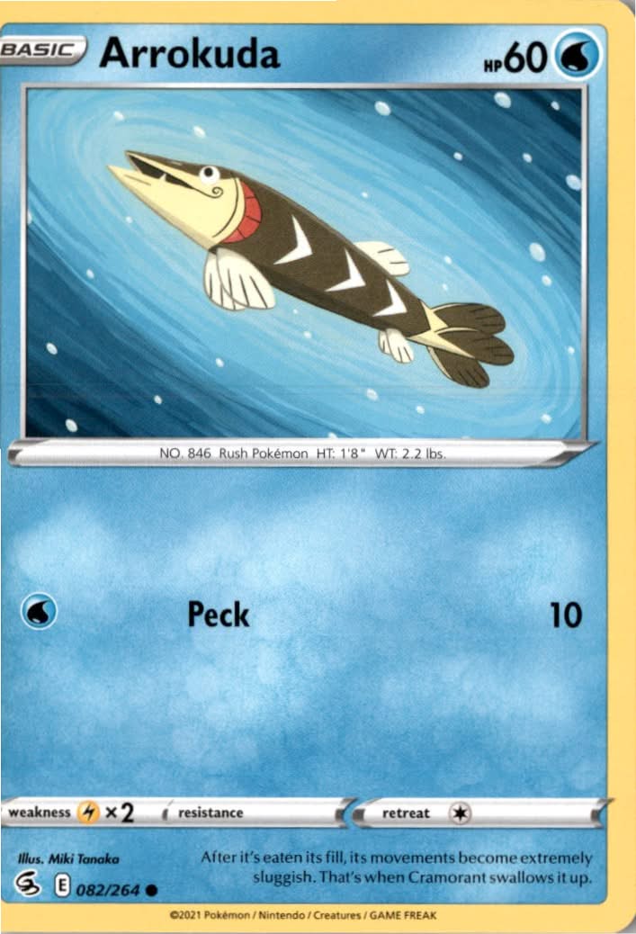 Arrokuda #82/264 - Fusion Strike - Pokemon - Common - Near Mint