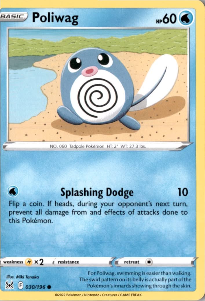 Poliwag #030/196 - Lost Origin - Pokemon - Common - Near Mint