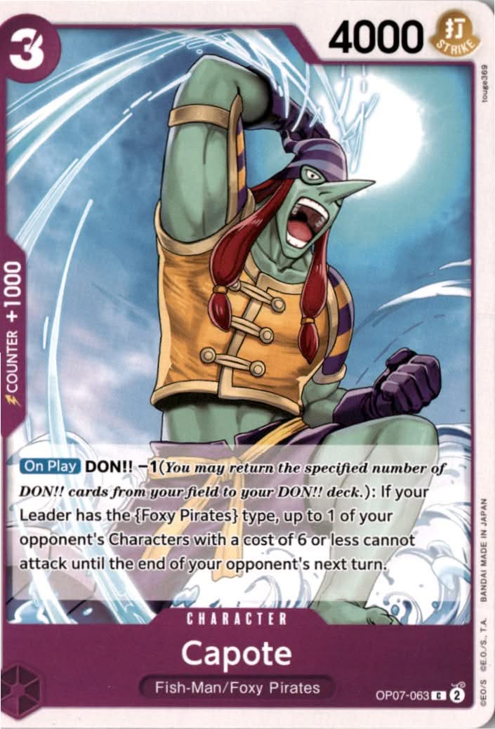 Capote #OP07-063 - 500 Years in the Future - One Piece Card Game - Common - Near Mint