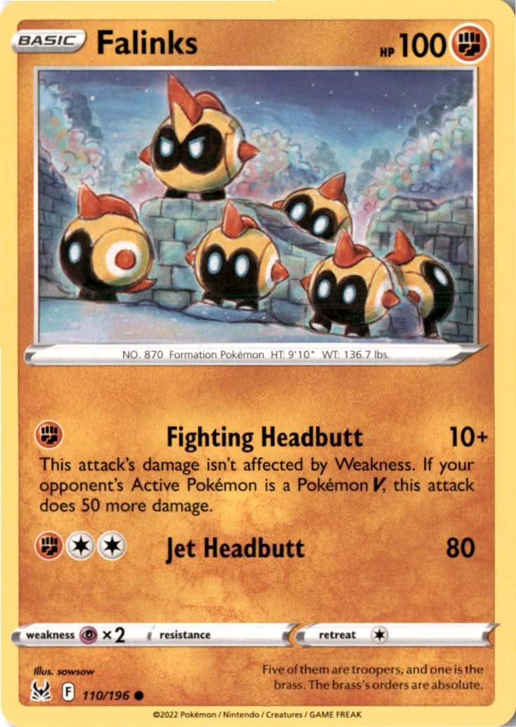 Falinks #110/196 - Lost Origin - Pokemon - Common - Near Mint