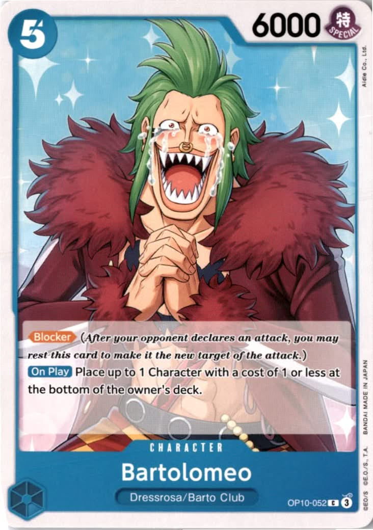 Bartolomeo #OP10-052 - Royal Blood - One Piece Card Game - Common - Near Mint
