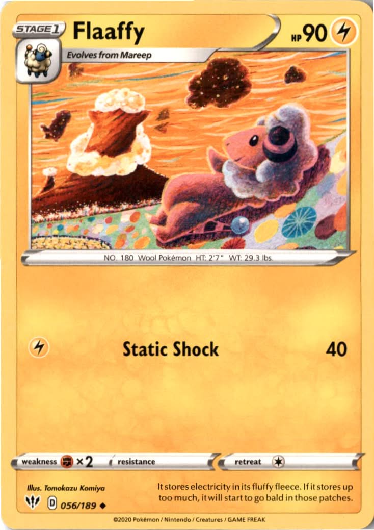 Flaaffy #56/189 - Darkness Ablaze - Pokemon - Uncommon - Near Mint