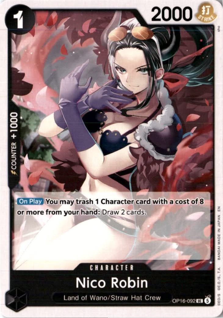 Nico Robin #OP16-092 - The Time of Battle - One Piece Card Game - Uncommon - Near Mint