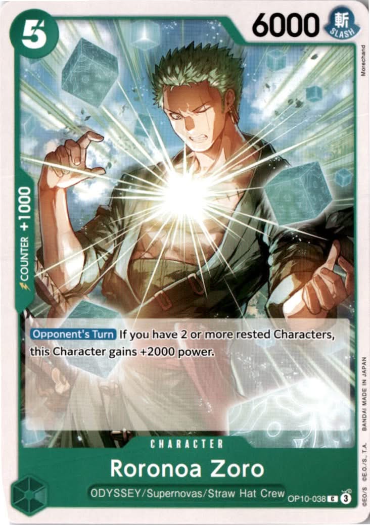 Roronoa Zoro #OP10-038 - Royal Blood - One Piece Card Game - Common - Near Mint