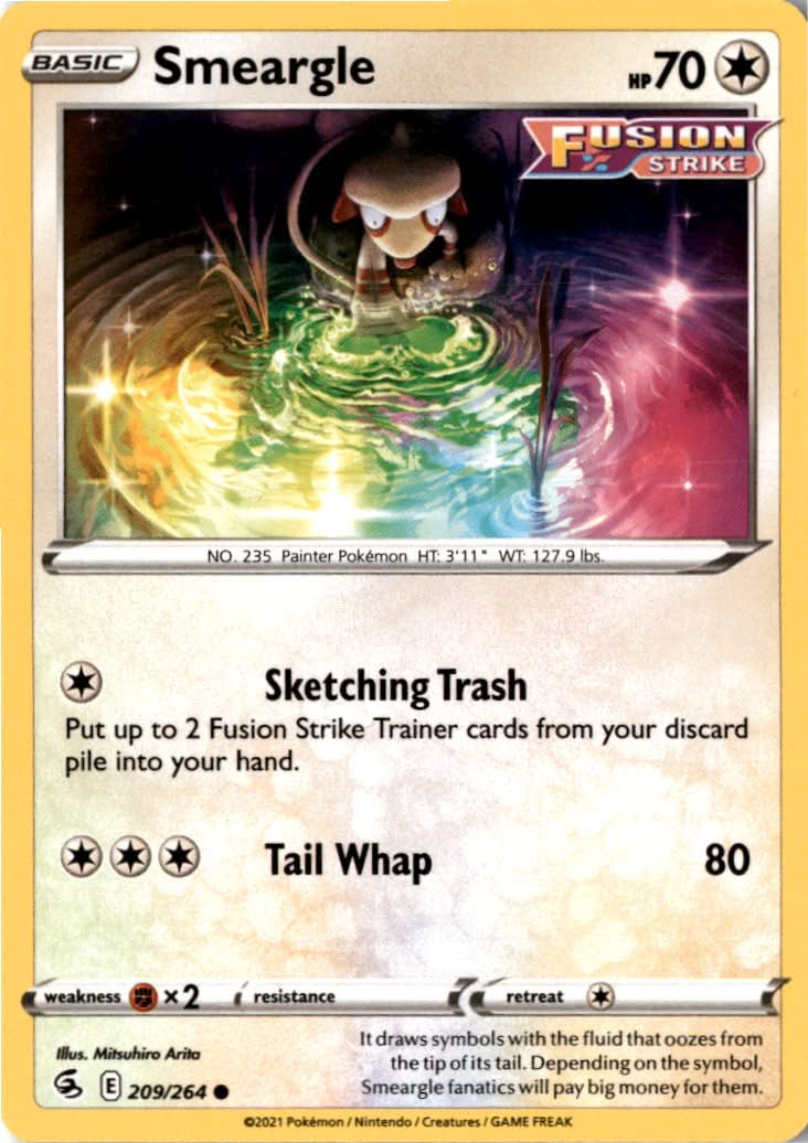 Smeargle #209/264 - Fusion Strike - Pokemon - Common - Near Mint