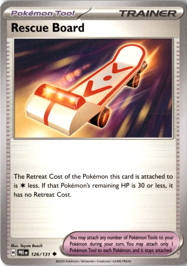 Rescue Board #126/131 - Prismatic Evolutions - Pokemon - Uncommon - Near Mint