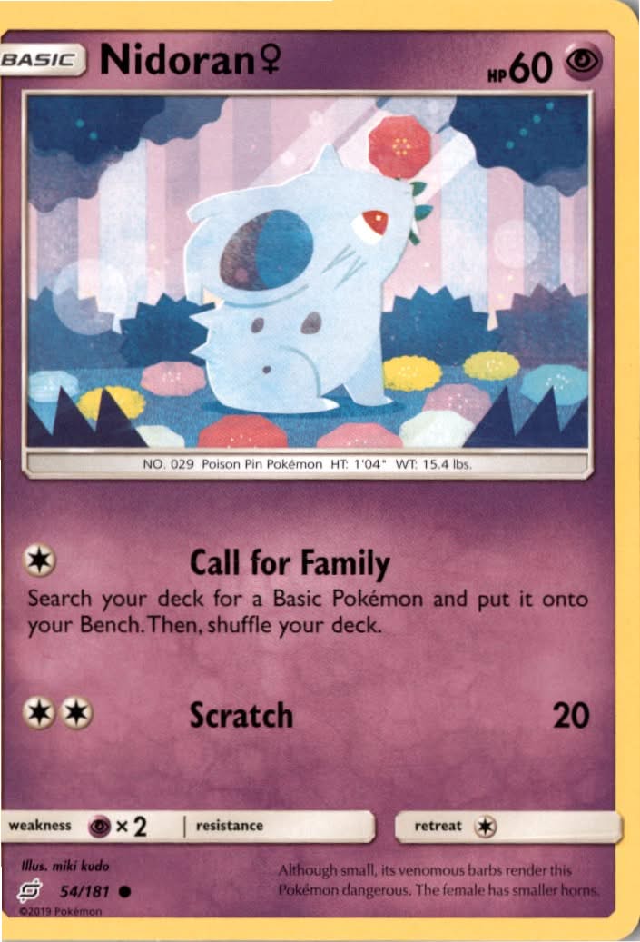 Nidoran♀ #54/181 - Team Up - Pokemon - Common - Near Mint
