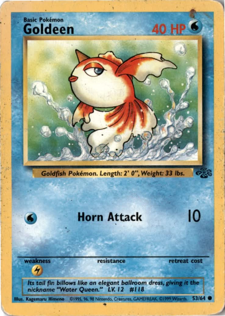 Goldeen #53/64 - Jungle - Pokemon - Common - Moderately Played