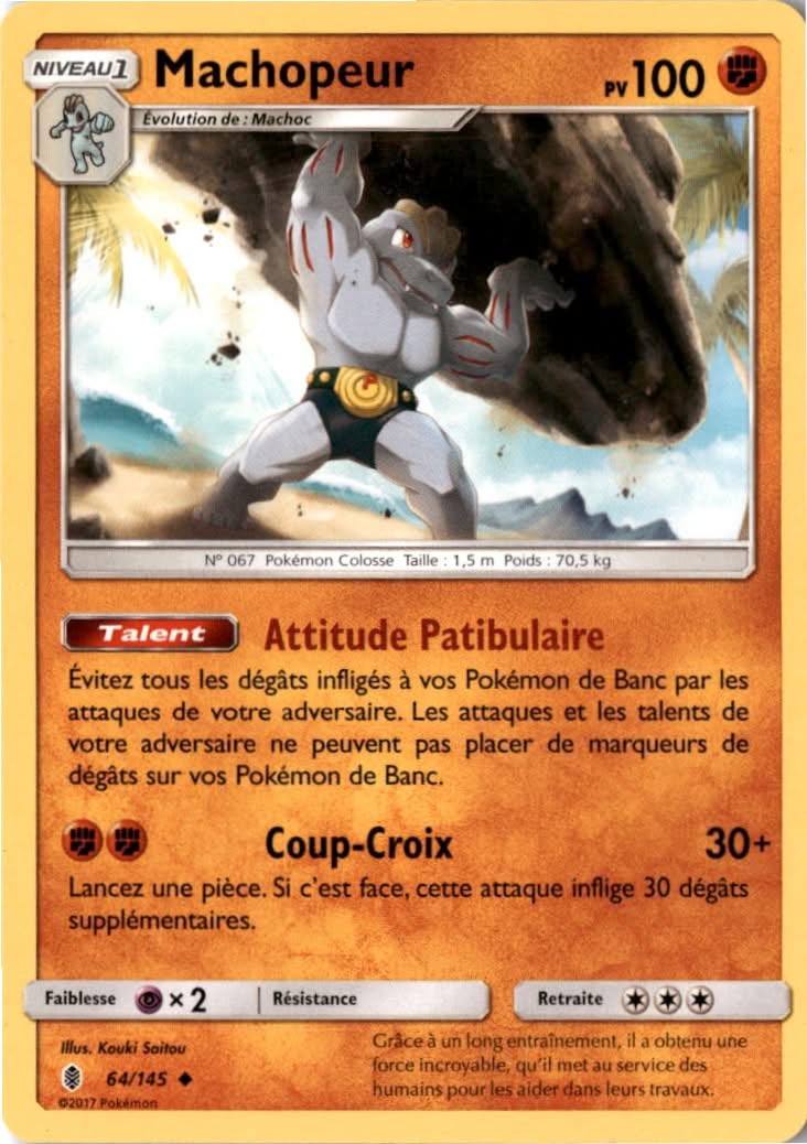 Machoke #64/145 - Guardians Rising - Pokemon - Uncommon - Near Mint