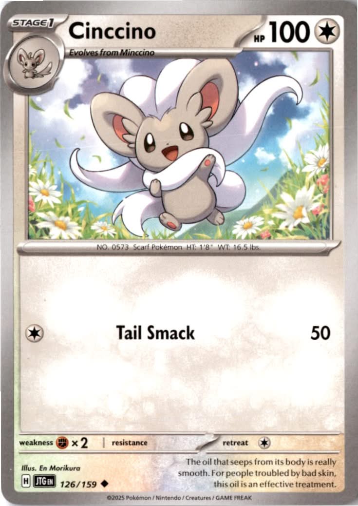 Cinccino #126/159 - Journey Together - Pokemon - Uncommon - Near Mint