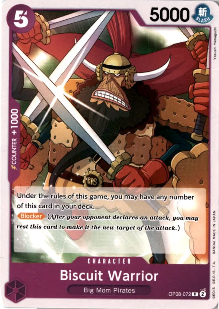 Biscuit Warrior #OP08-072 - Two Legends - One Piece Card Game - Common - Near Mint