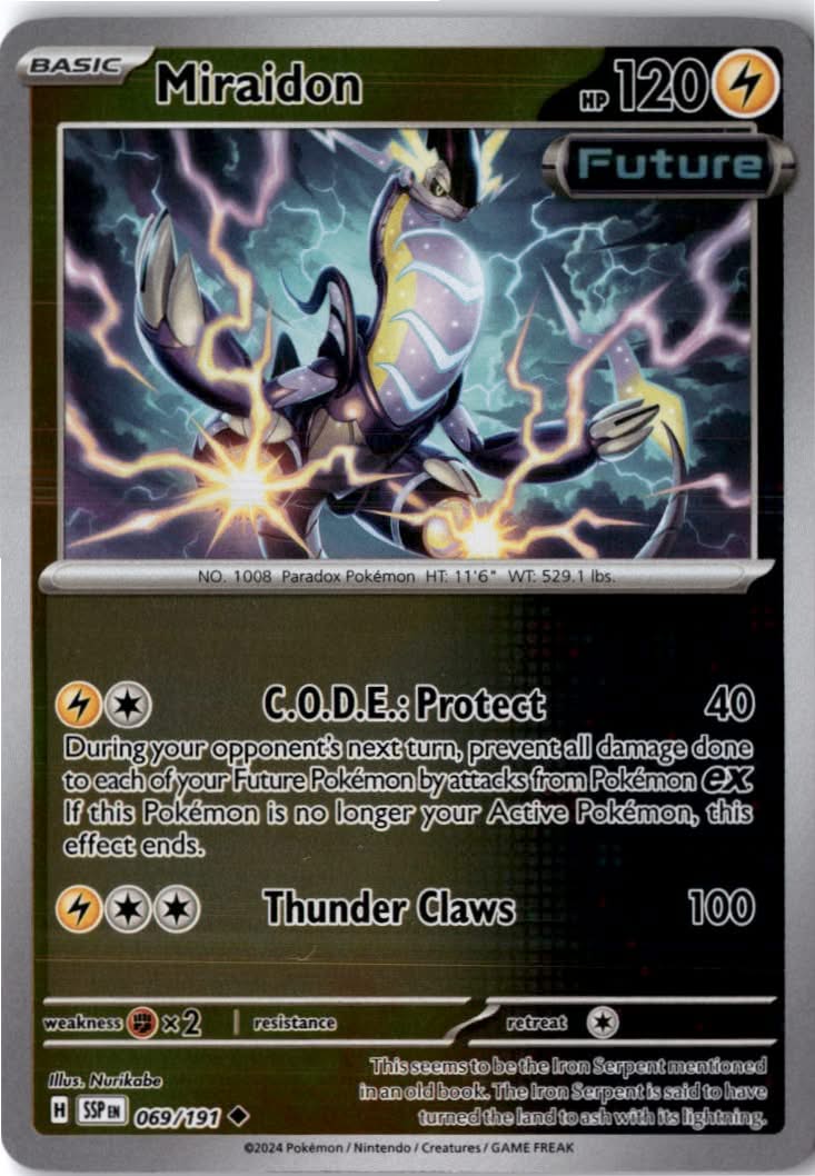 Miraidon #069/191 - Surging Sparks - Pokemon - Uncommon - Near Mint