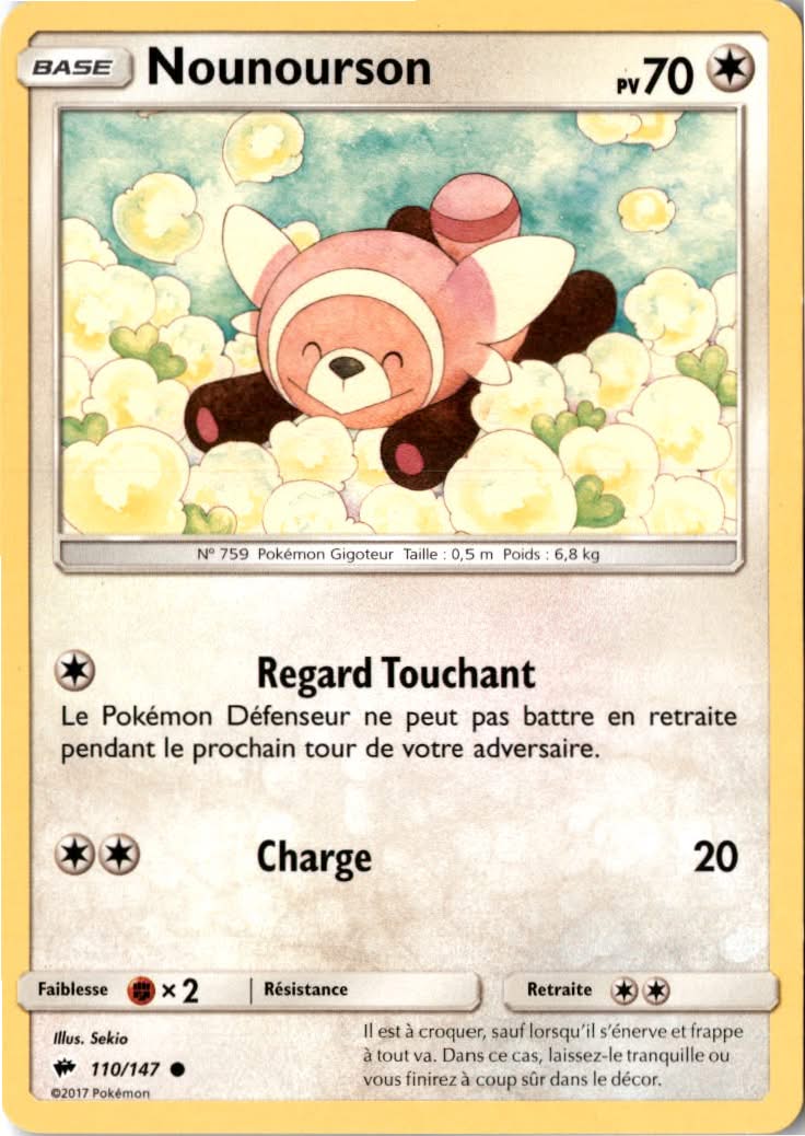Stufful #110/147 - Burning Shadows - Pokemon - Common - Lightly Played