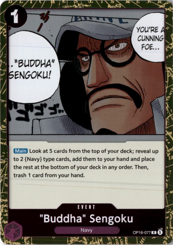 "Buddha" Sengoku #OP16-077 - The Time of Battle - One Piece Card Game - Rare - Near Mint