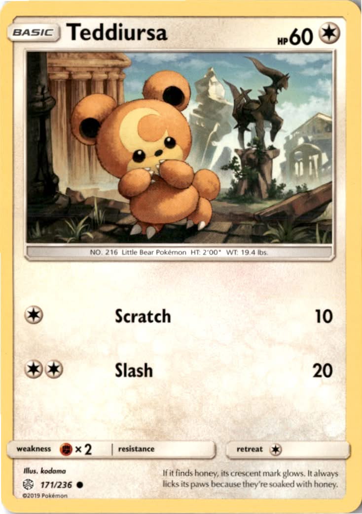 Teddiursa #171/236 - Cosmic Eclipse - Pokemon - Common - Near Mint