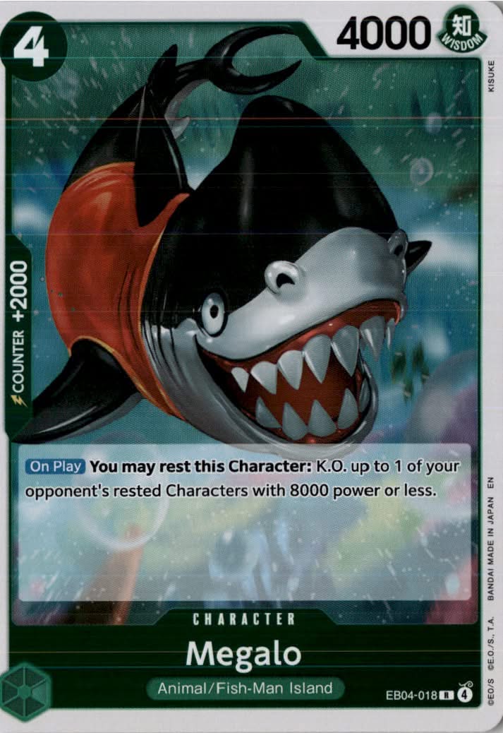 Megalo (OP14 Reprint) #EB04-018 - The Azure Sea's Seven - One Piece Card Game - Rare - Near Mint