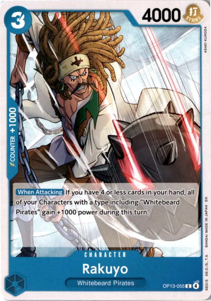 Rakuyo #OP13-055 - Carrying On His Will - One Piece Card Game - Common - Near Mint
