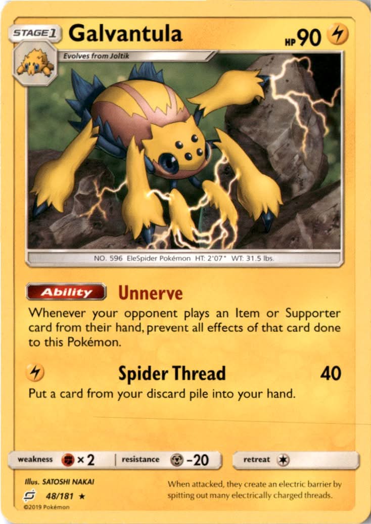 Galvantula #48/181 - Team Up - Pokemon - Rare - Near Mint