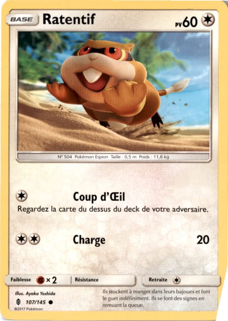 Patrat #107/145 - Guardians Rising - Pokemon - Common - Moderately Played