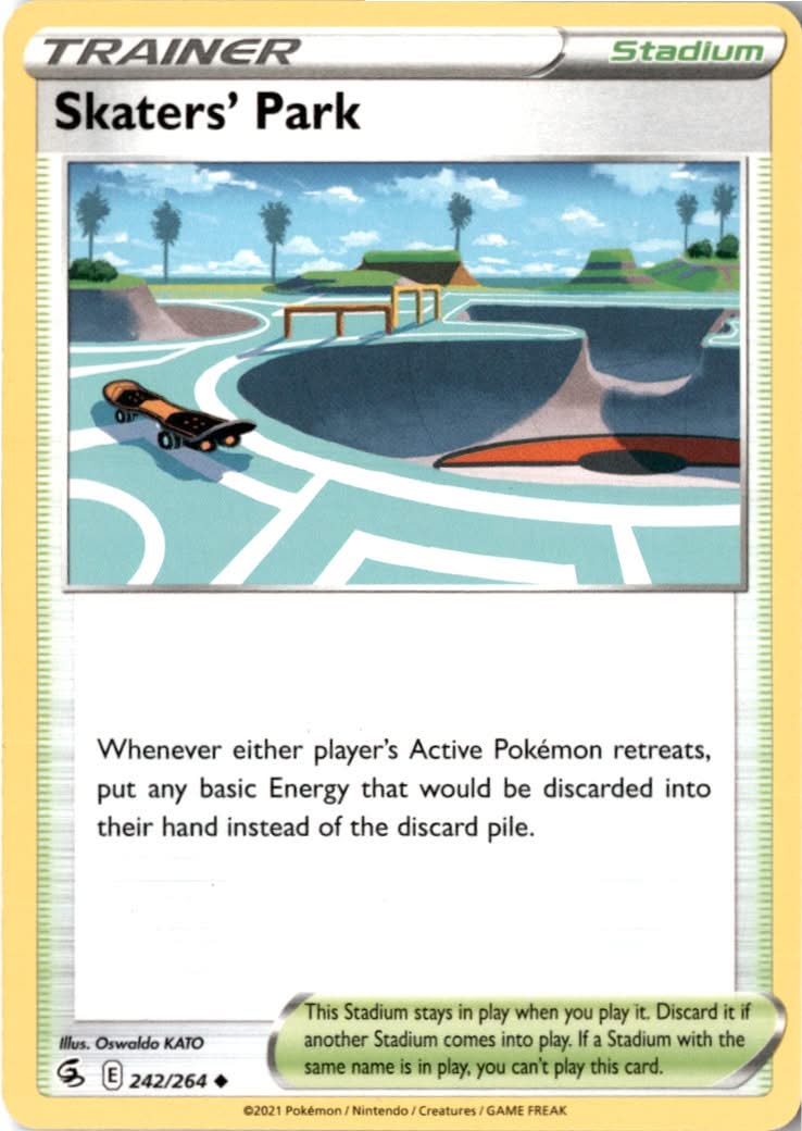 Skaters' Park #242/264 - Fusion Strike - Pokemon - Uncommon - Near Mint