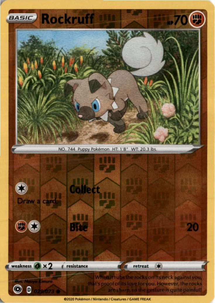 Rockruff #29/73 - Champion's Path - Pokemon - Common - Near Mint