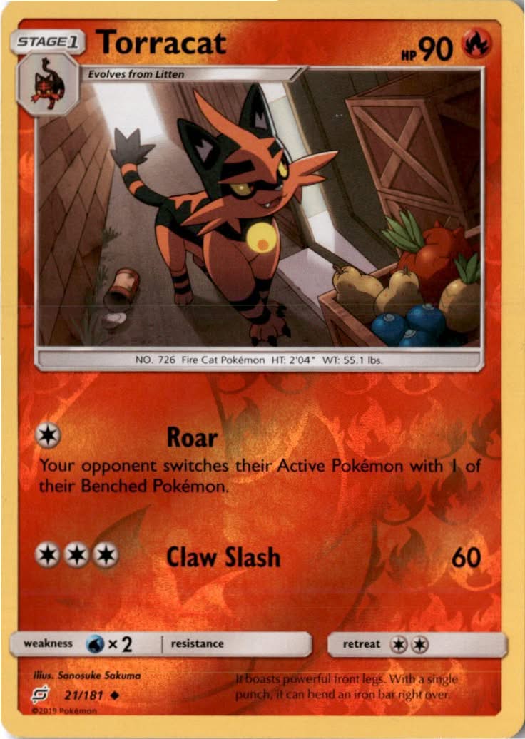 Torracat #21/181 - Team Up - Pokemon - Uncommon - Lightly Played