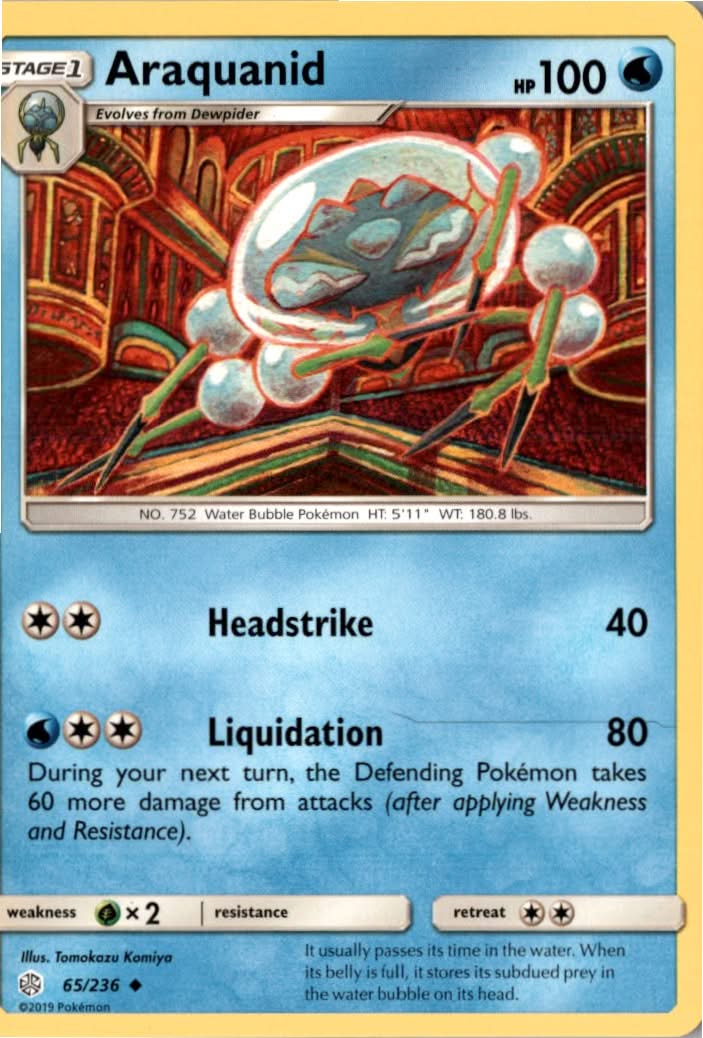 Araquanid #65/236 - Cosmic Eclipse - Pokemon - Uncommon - Near Mint