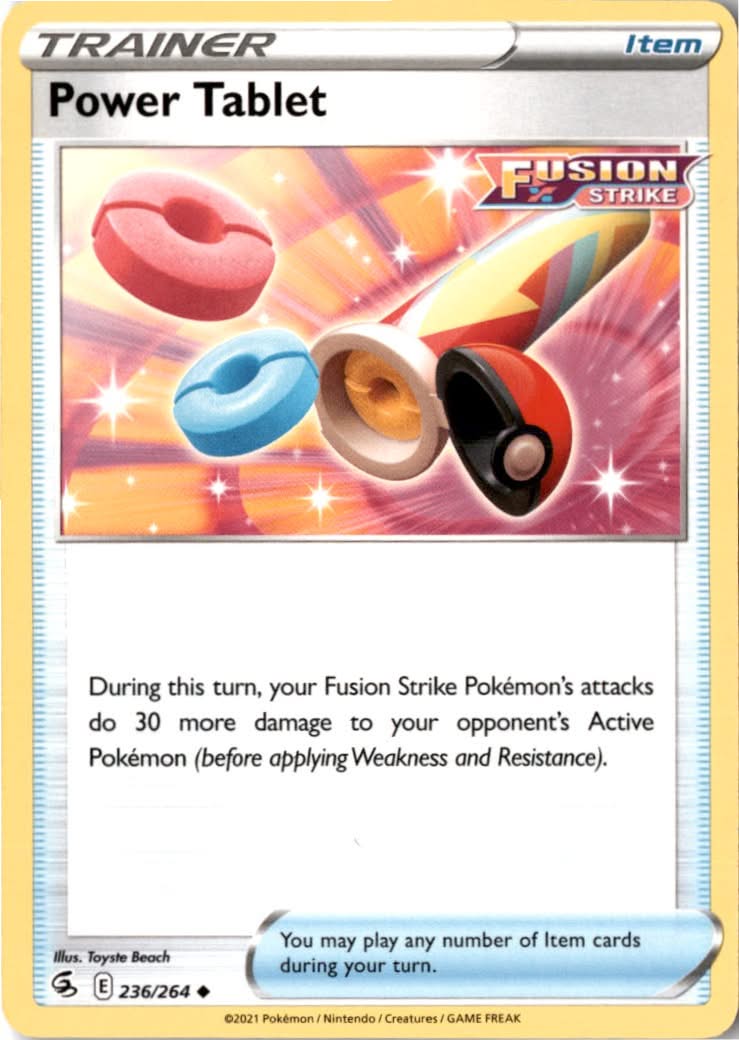 Power Tablet #236/264 - Fusion Strike - Pokemon - Uncommon - Near Mint