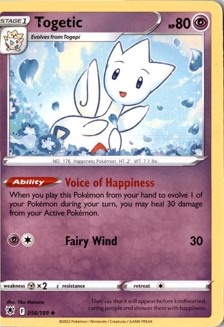 Togetic #056/189 - Astral Radiance - Pokemon - Uncommon - Near Mint