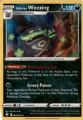 Galarian Weezing #42/72 - Shining Fates - Pokemon - Holo Rare - Near Mint